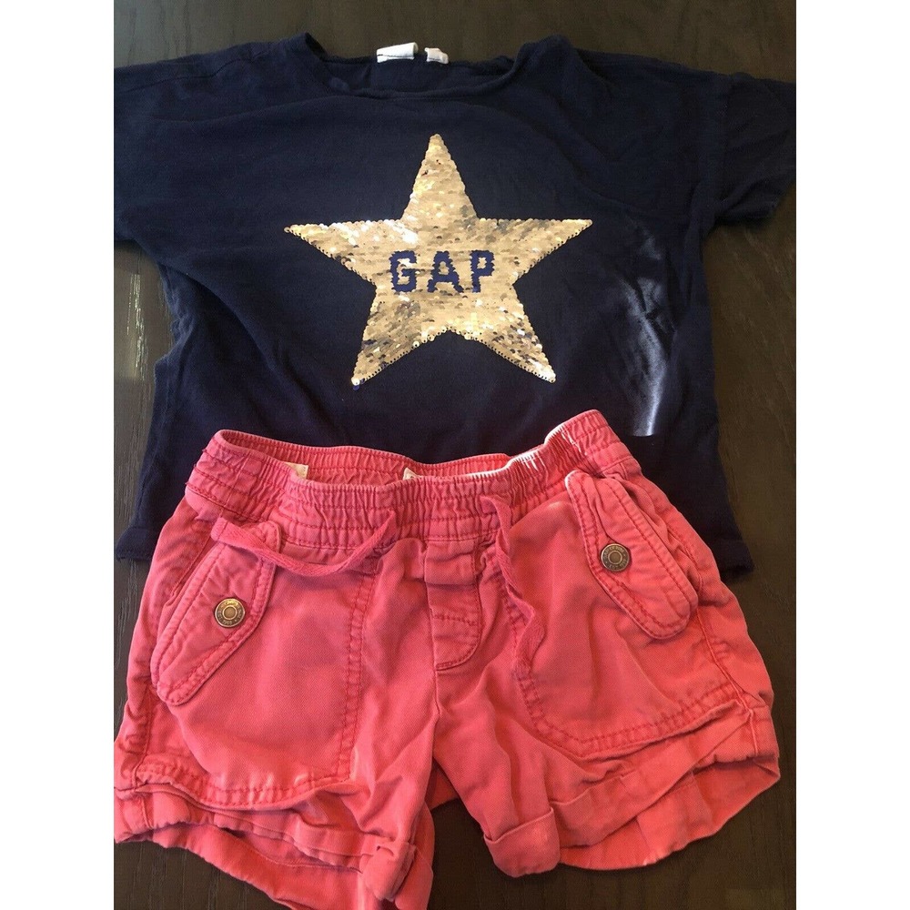 Gap Kids Outfit Shorts And Shirt Lot Of Two